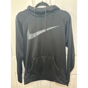 Nike Therma-FIT Pullover Hoodie Sweatshirt Athletic Training Black M‎
